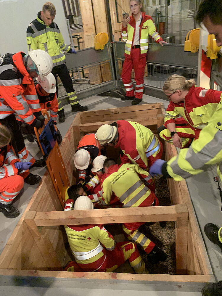 Unfallsituation in der Rettungsdienstausbildung