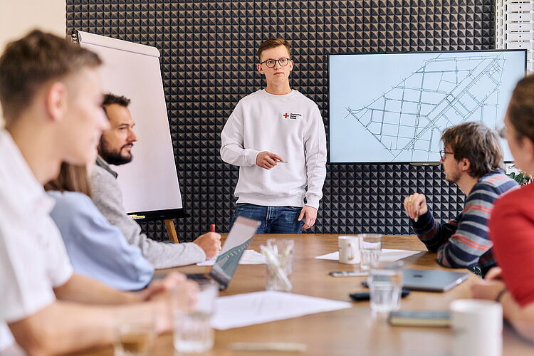 Pflegeazubis im Workshop