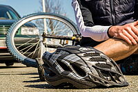 Unfallszenario zwischen Auto- und Radfahrer