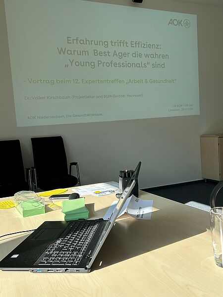 Begrüßungsfolie der Präsentation beim BGM Netzwerktreffen