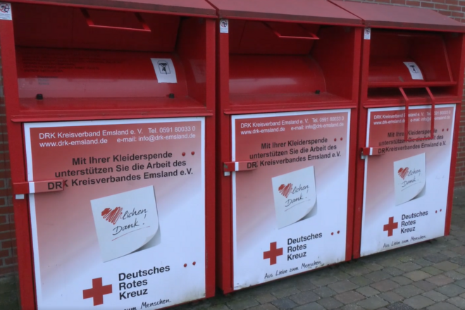 Altkleidercontainer des DRK